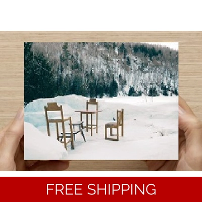Le Studio Post Card Lake Perry Winter Chairs